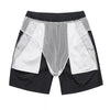 Double Layer Swim Trunks Short Dry Beach Shorts Swimming with Zipper Pockets