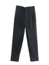 Pencil Women Pants High Waist Seam Detail