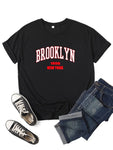 Brooklyn New York Women T Shirt Girl Y2K Tops Tee