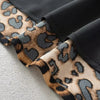 Sleeveless V-NeckHalter Leopard Print Mini Dress