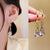 intage Glossy Arc Bar Long Thread Tassel Earrings Fashion Jewelry Hanging Pendientes