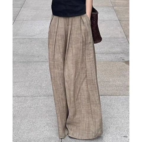 024 New Lightweight Wide-Leg Pants for Women Casual & Slimming