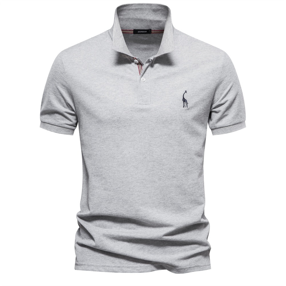 High-Quality Cotton Men's Polo Shirts - Short Sleeve Solid Polo for New Summer Clothing