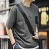 Atmungsaktives Patchwork-T-Shirt mit Tasche für antibakteriellen Schutz 
