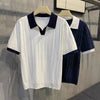 Men's High-end Feelknitpolo Shirt Trendy Brand Casual Short Sleeves Summer