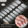 Gradient Auroras Semi Cured Gel Nail Strips Sparkly Shinning DIY Gel Polish