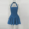 Halter Mini Dress:
