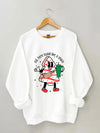 Out Here Lookin Like A Snack Christmas Retro Sweatshirt