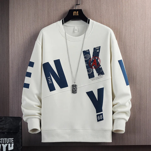 Unleash Your Style: Trendsetting Men's Sweatshirt with Letter Print