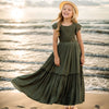 3-14 years Girls Lace Bohemia Long Dresses Baby Kids Flower