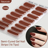 Gradient Auroras Semi Cured Gel Nail Strips Sparkly Shinning DIY Gel Polish