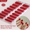 Gradient Auroras Semi Cured Gel Nail Strips Sparkly Shinning DIY Gel Polish