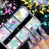 Red Valentines Day Nail Glitter Love Heart Sequins Powder For Art
