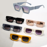 Fashion Rectangle Sunglasses Women Men Punk Glasses Sun Glasses Gradient Eyewear