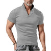 new heavy industry complex trend versatile daily heavy polo shirt turning V -neck
