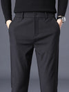Autumn Winter Casual Pants Thick Business Stretch Slim