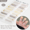 Gradient Auroras Semi Cured Gel Nail Strips Sparkly Shinning DIY Gel Polish