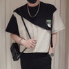 Elevate Your Style with the Latest Spliced Striped Two-Piece Tee