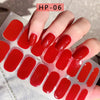UV Semi-Cured Gel Nail Wraps Stickers Strips French Long Lasting