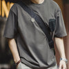 Atmungsaktives Patchwork-T-Shirt mit Tasche für antibakteriellen Schutz 