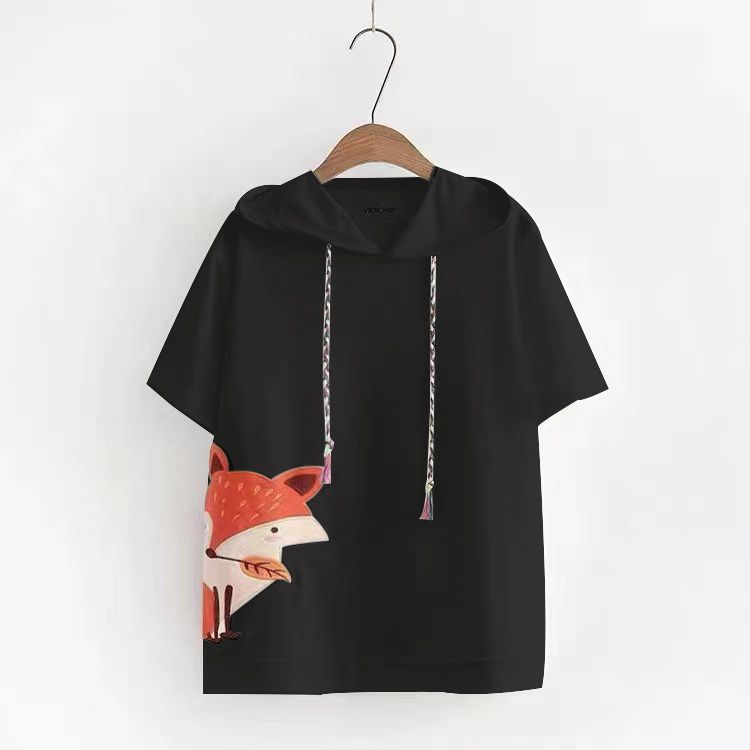 Women's Cute Fox Print Hoodies Pullovers