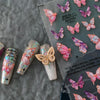 Metallic Bronzing Butterfly Nail Art Decals For Diy Manicures