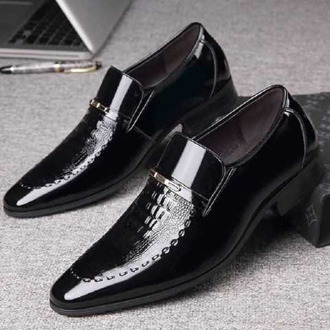Platform Leather Business Shoes for Men