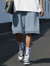Men's Oversized Blue Denim Shorts