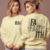 FAITH Letter Print Fleece Hoodie for Women