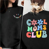 Trendy Cool Moms Club Crewneck Sweatshirts Fashion Forward Streetwear for Moms