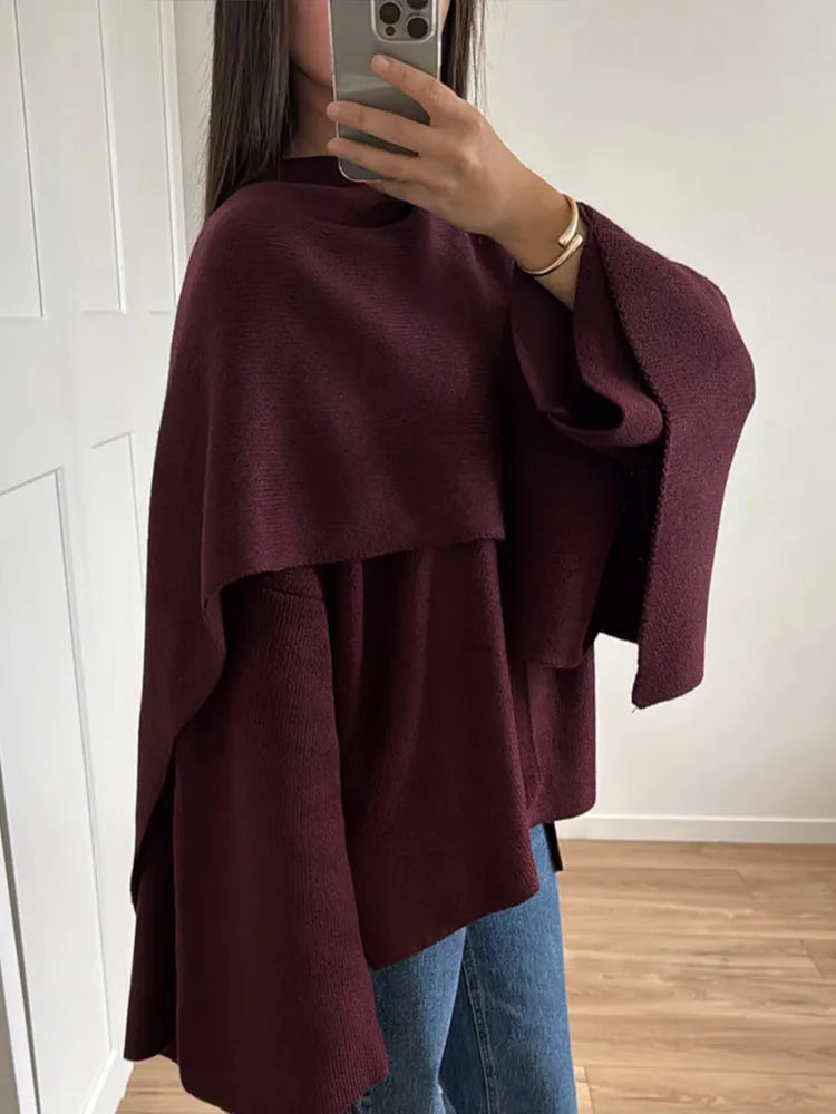 2024 Red Elegant Woolen Overcoat Chic Outerwear