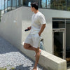 Breathable Gym Fitness Sports Running Ruffled Casual Shorts Workout