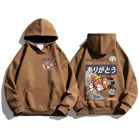 Fashion Sweartshirts Graphic Streetwear Casual Japan Harajuku Anime Hoodie