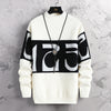 2023 Men's Cashmere Patchwork Digital Print Sweater