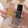 Crystal Nail Rhinestones 24pcs Transparent Alloy Ice Pile Drill