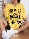 Soft Short Sleeve Tshirt Women Fashion Graphic Sunset Top