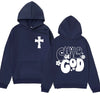 Child of God Print Hoodie Jesus Christian Funny in Hip Hop Streetwear