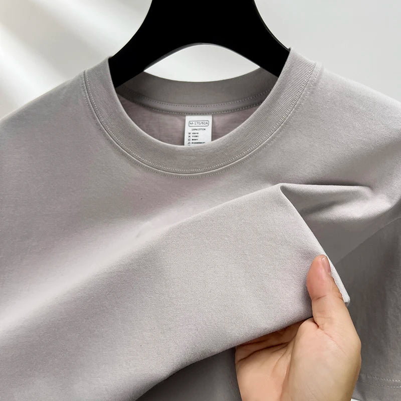 summer high-end short sleeve round neck