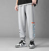 Black Cropped Trousers Graphic