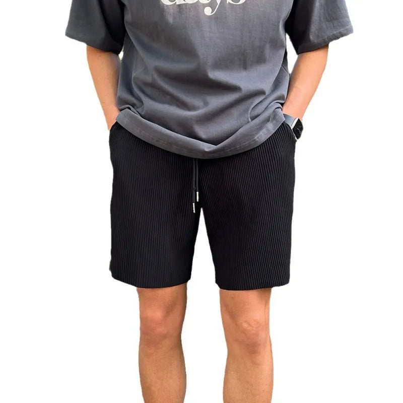 Men's Summer Sports Running Ruffled Casual Workout Short Pants Loose Sweatpants