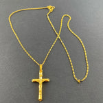 Andara Brand New Authentic 24k Gold Necklace Gold Plated Cross Necklace