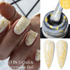 7ML Pink Glitter Quick Extension Gel Nail Polish Gold Foils