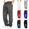 Men's Autumn Sweatpants Multi-Pockets Elastic Drawstring