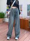 2024 Y2K Women's Wide Leg Harajuku Cargo Jeans
