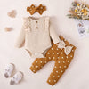 Cozy and Adorable Baby Girl Clothes Set: Knitted Top and Bodysuit