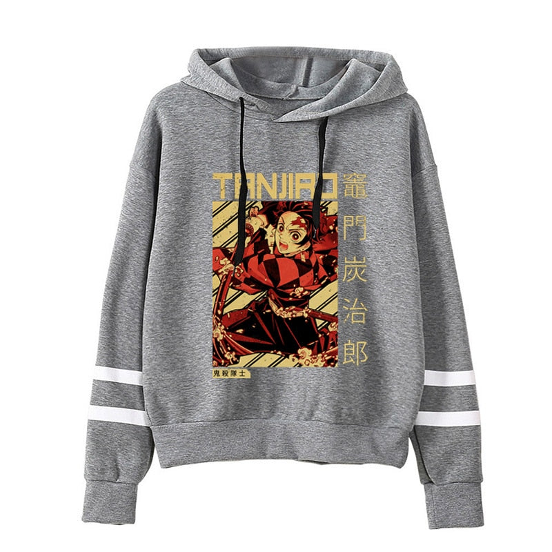 Embrace the Power of Demon Slayer with Stylish Anime Hoodies Harajuku Streetwear Kimetsu No Yaiba