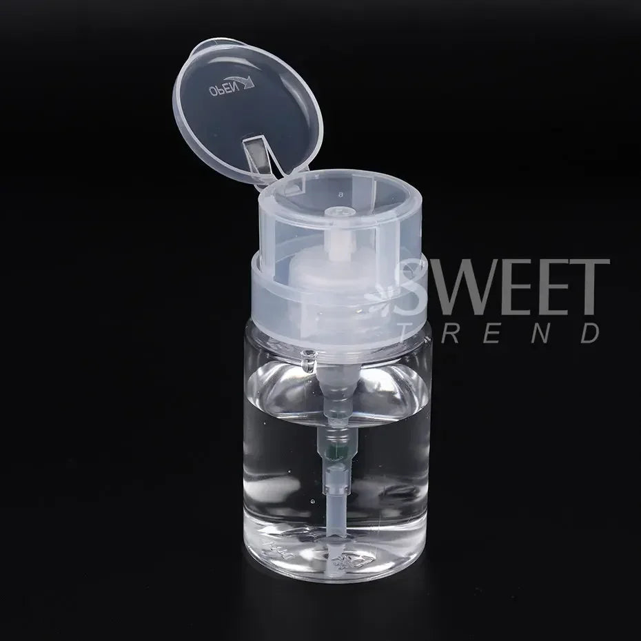 100 ml Nail Storage Refillable Bottles Empty Liquid Press Pump