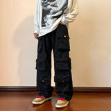 Cargo Pants Multi-pockets Tooling Pant Harajuku Vintage Loose Wide Leg Pants