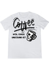 Coffee Print Funny T-Shirt Birthday Gift for Men