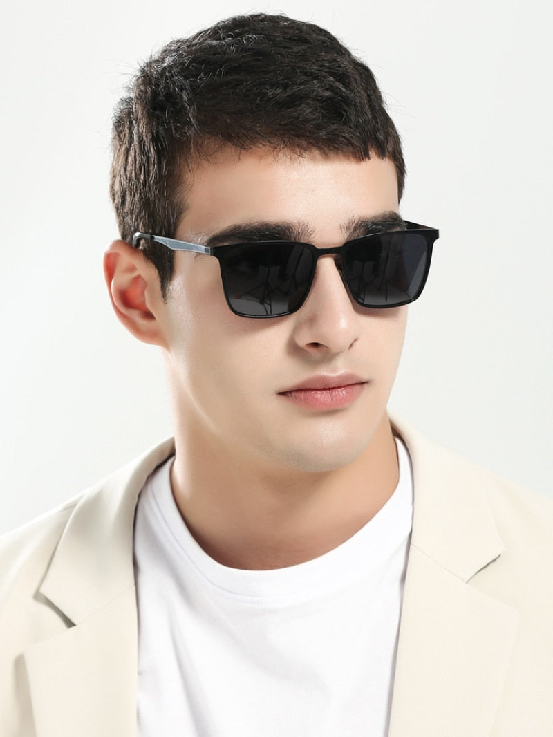 Newest Polarized Sunglasses Square Frame Men Women Sun Glasses